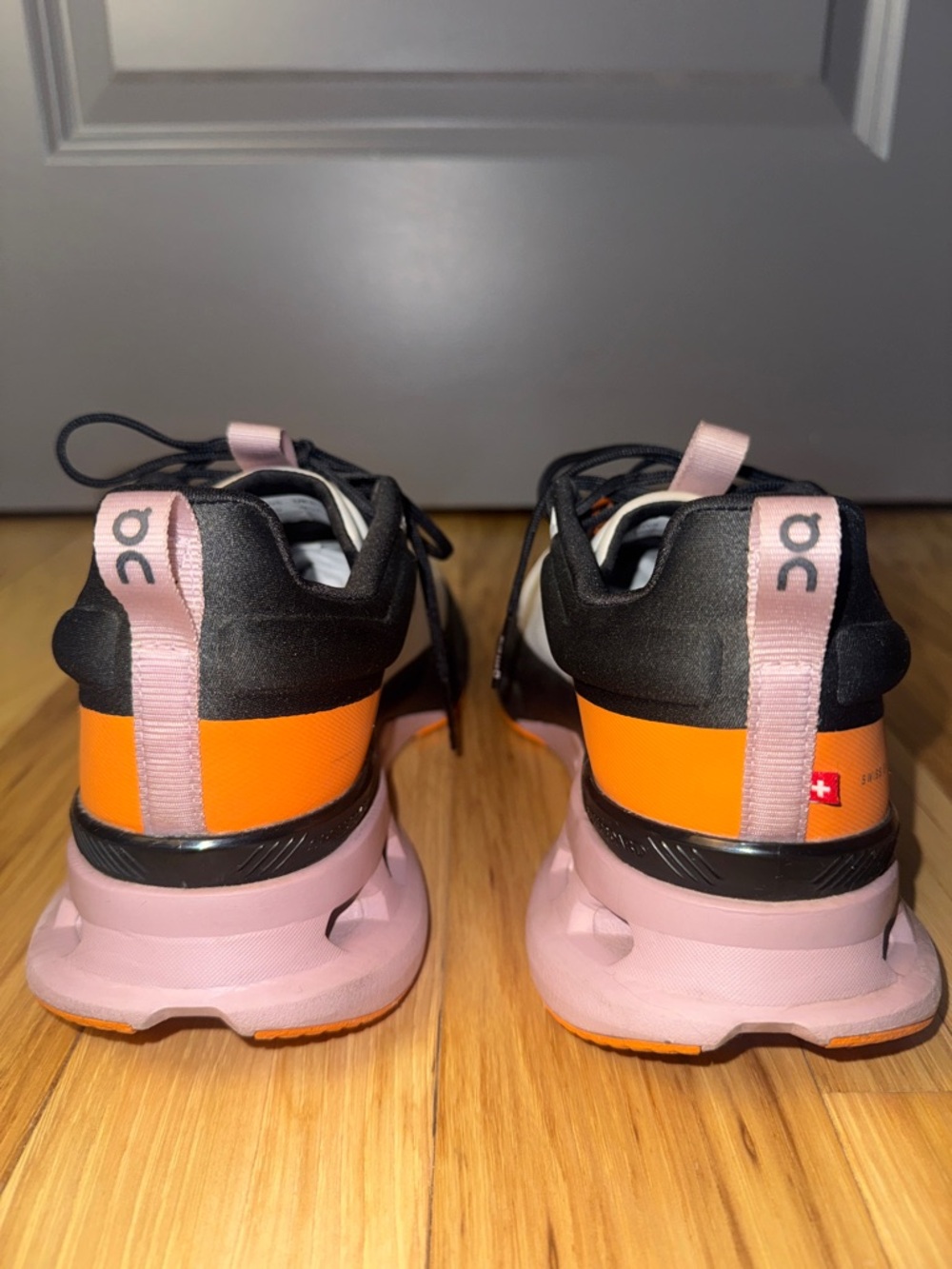 Women’s On Cloudnova X Sneakers White Pink Orange Black Running Training Shoes - Picture 5 of 10